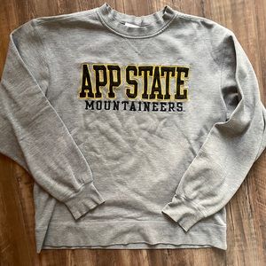 Men’s Medium App State Gray Crewneck